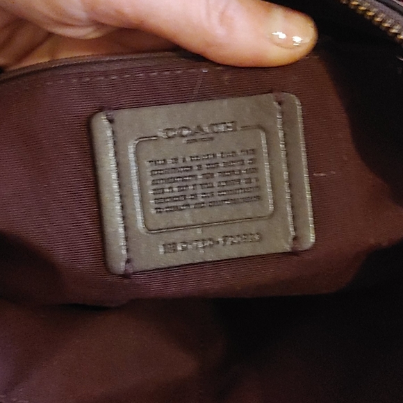 Slightly used Coach bag Snakeskin purple - Picture 5 of 6